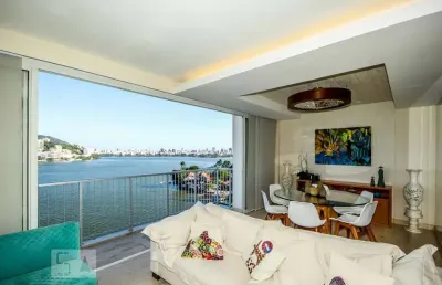 Apartamento para aluguel - lagoa, 3 quartos,  110 m² - rio de janeiro