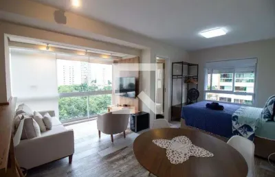 Kitnet / stúdio para aluguel - campo belo, 1 quarto,  33 m² - são paulo