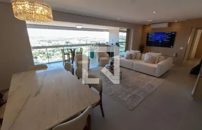 Apartamento para aluguel - lot. alphaville campinas, 3 quartos,  140 m² - campinas