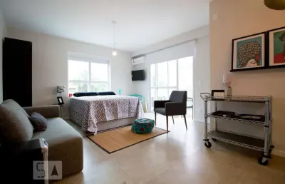 Kitnet / stúdio para aluguel - brooklin, 1 quarto,  32 m² - são paulo