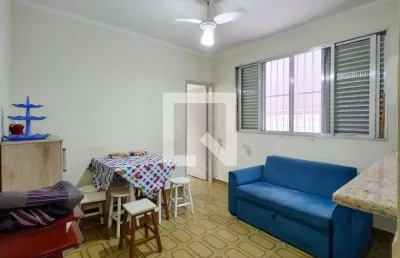 Kitnet / stúdio para aluguel - vila tupi, 1 quarto,  28 m² - praia grande