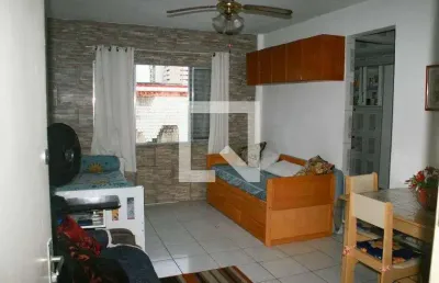 Kitnet / stúdio para aluguel - cidade ocian, 1 quarto,  34 m² - praia grande