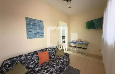 Apartamento para aluguel - canto do forte, 1 quarto,  42 m² - praia grande