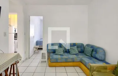 Apartamento para aluguel - cidade ocian, 1 quarto,  45 m² - praia grande
