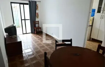 Apartamento para aluguel - vila caiçara, 1 quarto,  55 m² - praia grande