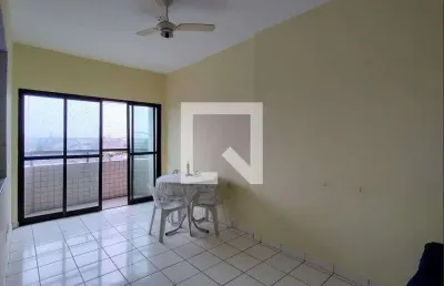 Apartamento para aluguel - maracanã, 1 quarto,  58 m² - praia grande