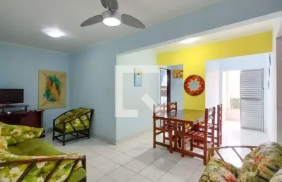 Apartamento para aluguel - maracanã, 1 quarto,  40 m² - praia grande