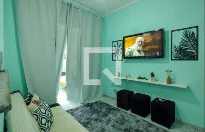 Apartamento para aluguel - nova mirim, 2 quartos,  14 m² - praia grande