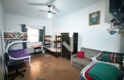 Kitnet / stúdio para aluguel - vila caiçara, 1 quarto,  33 m² - praia grande