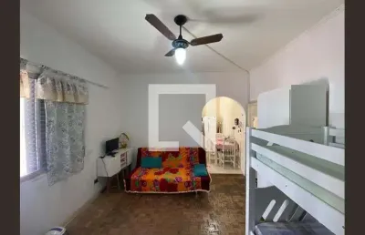 Apartamento para aluguel - guilhermina, 1 quarto,  40 m² - praia grande