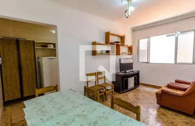Apartamento para aluguel - guilhermina, 1 quarto,  55 m² - praia grande