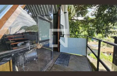 Casa para aluguel - marapé, 1 quarto,  35 m² - santos
