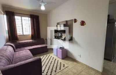 Apartamento para aluguel - vila caiçara, 1 quarto,  72 m² - praia grande