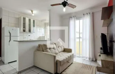 Apartamento para aluguel - vila caiçara, 1 quarto,  51 m² - praia grande