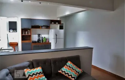 Apartamento para aluguel - guilhermina, 1 quarto,  52 m² - praia grande
