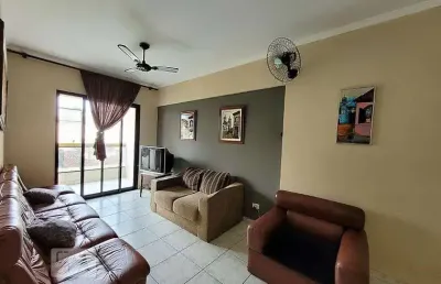 Apartamento para aluguel - aviação, 1 quarto,  54 m² - praia grande