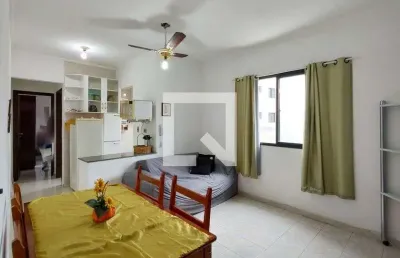 Apartamento para aluguel - aviação, 1 quarto,  39 m² - praia grande