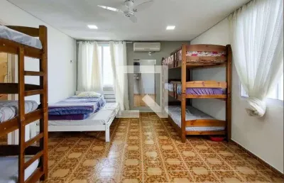 Kitnet / stúdio para aluguel - vila tupi, 1 quarto,  45 m² - praia grande