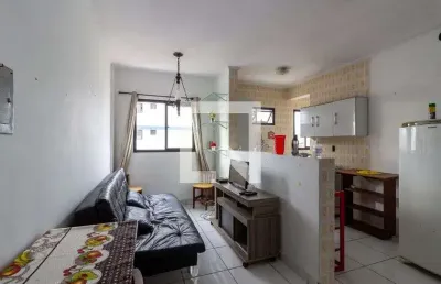 Apartamento para aluguel - cidade ocian, 1 quarto,  25 m² - praia grande