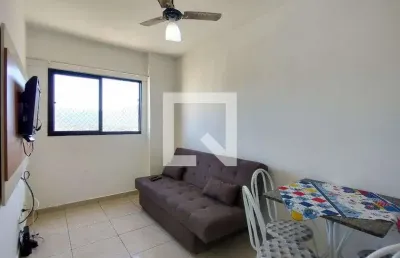 Apartamento para aluguel - cidade ocian, 1 quarto,  50 m² - praia grande
