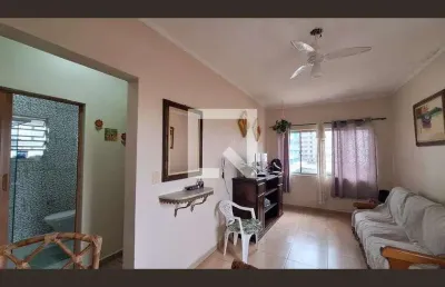 Apartamento para aluguel - vila assunção, 1 quarto,  58 m² - praia grande