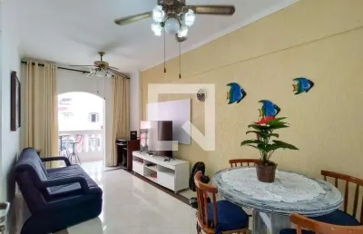 Apartamento para aluguel - vila tupi, 1 quarto,  68 m² - praia grande