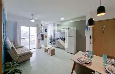 Apartamento para aluguel - vilamar, 1 quarto,  44 m² - praia grande