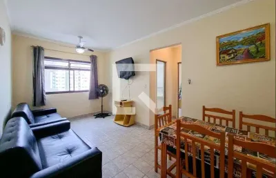 Apartamento para aluguel - aviação, 1 quarto,  46 m² - praia grande