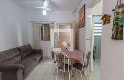 Apartamento para aluguel - guilhermina, 1 quarto,  35 m² - praia grande