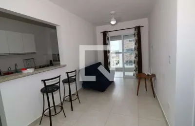 Apartamento para aluguel - vila caiçara, 1 quarto,  55 m² - praia grande