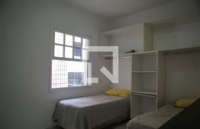 Kitnet / stúdio para aluguel - gonzaga , 1 quarto,  28 m² - santos