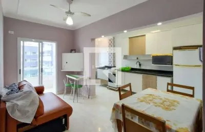 Apartamento para aluguel - maracanã, 2 quartos,  58 m² - praia grande