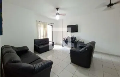 Apartamento para aluguel - vila tupi, 1 quarto,  75 m² - praia grande