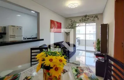 Apartamento para aluguel - vila caiçara, 1 quarto,  60 m² - praia grande