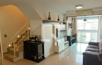 Cobertura para aluguel - jacarepaguá, 3 quartos,  146 m² - rio de janeiro
