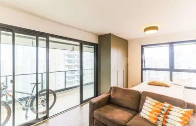 Kitnet / stúdio para aluguel - brooklin, 1 quarto,  39 m² - são paulo