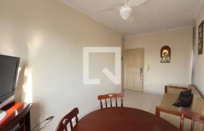 Apartamento para aluguel - boqueirão, 1 quarto,  50 m² - praia grande