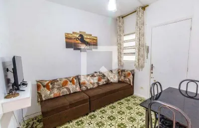 Apartamento para aluguel - nova mirim, 1 quarto,  45 m² - praia grande
