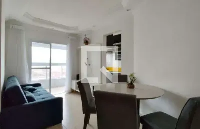 Apartamento para aluguel - vila caiçara, 1 quarto,  50 m² - praia grande