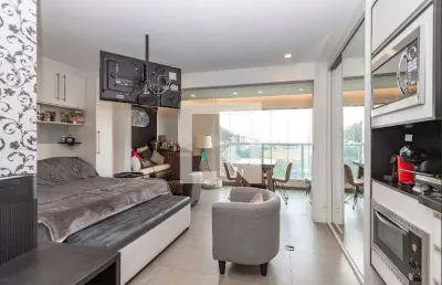 Kitnet / stúdio para aluguel - brooklin, 1 quarto,  36 m² - são paulo