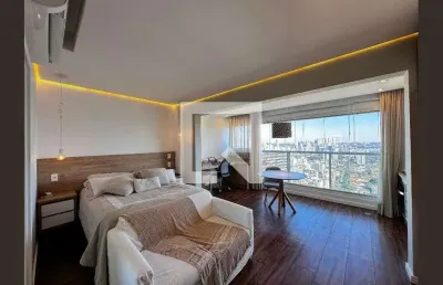 Kitnet / stúdio para alugar na avenida santo amaro, brooklin, são paulo por r$ 4.488