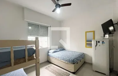 Apartamento para aluguel - embaré, 1 quarto,  24 m² - santos