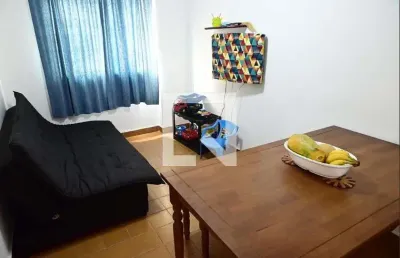 Apartamento para aluguel - vila caiçara, 1 quarto,  54 m² - praia grande