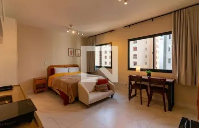 Kitnet / stúdio para aluguel - moema, 1 quarto,  28 m² - são paulo