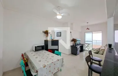 Apartamento para aluguel - nova mirim, 2 quartos,  75 m² - praia grande