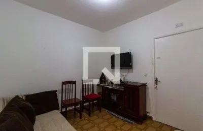 Kitnet / stúdio para aluguel - vila caiçara, 1 quarto,  38 m² - praia grande