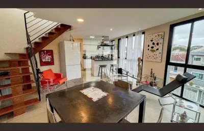 Cobertura para aluguel - jardim bela vista, 1 quarto,  121 m² - santo andré