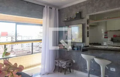 Apartamento para aluguel - boqueirão, 2 quartos,  60 m² - praia grande