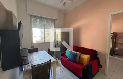 Apartamento para aluguel - embaré, 1 quarto,  31 m² - santos