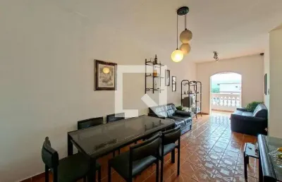 Apartamento para aluguel - vila tupi, 1 quarto,  58 m² - praia grande